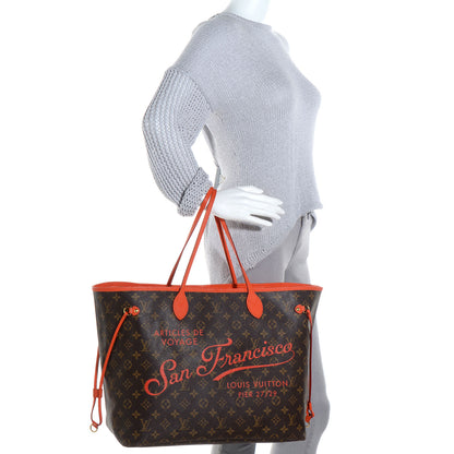 Louis Vuitton Monogram Articles de Voyage Ikat San Francisco LV Cup Neverfull GM Orange 2 of 7