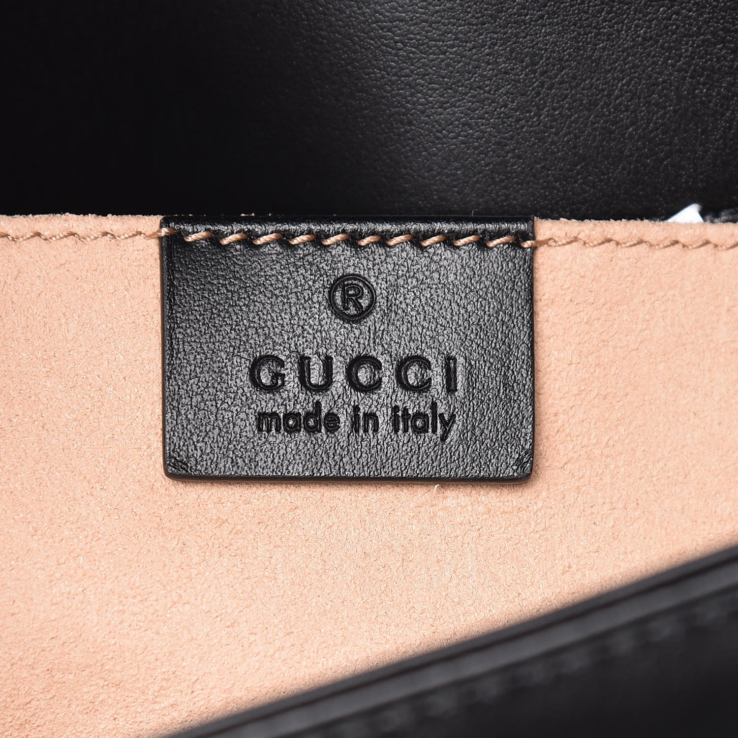 Gucci Calfskin Matelasse Mini GG Marmont Shoulder Bag Black 6 of 10
