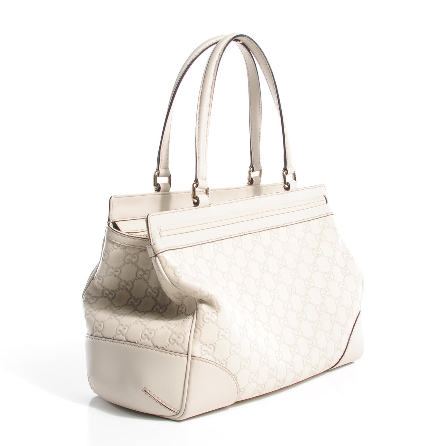 Guccissima Medium Mayfair Tote Off White