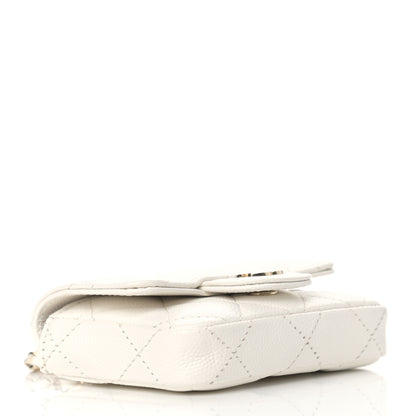 Chanel Caviar Quilted Belt Bag White 4 of 13