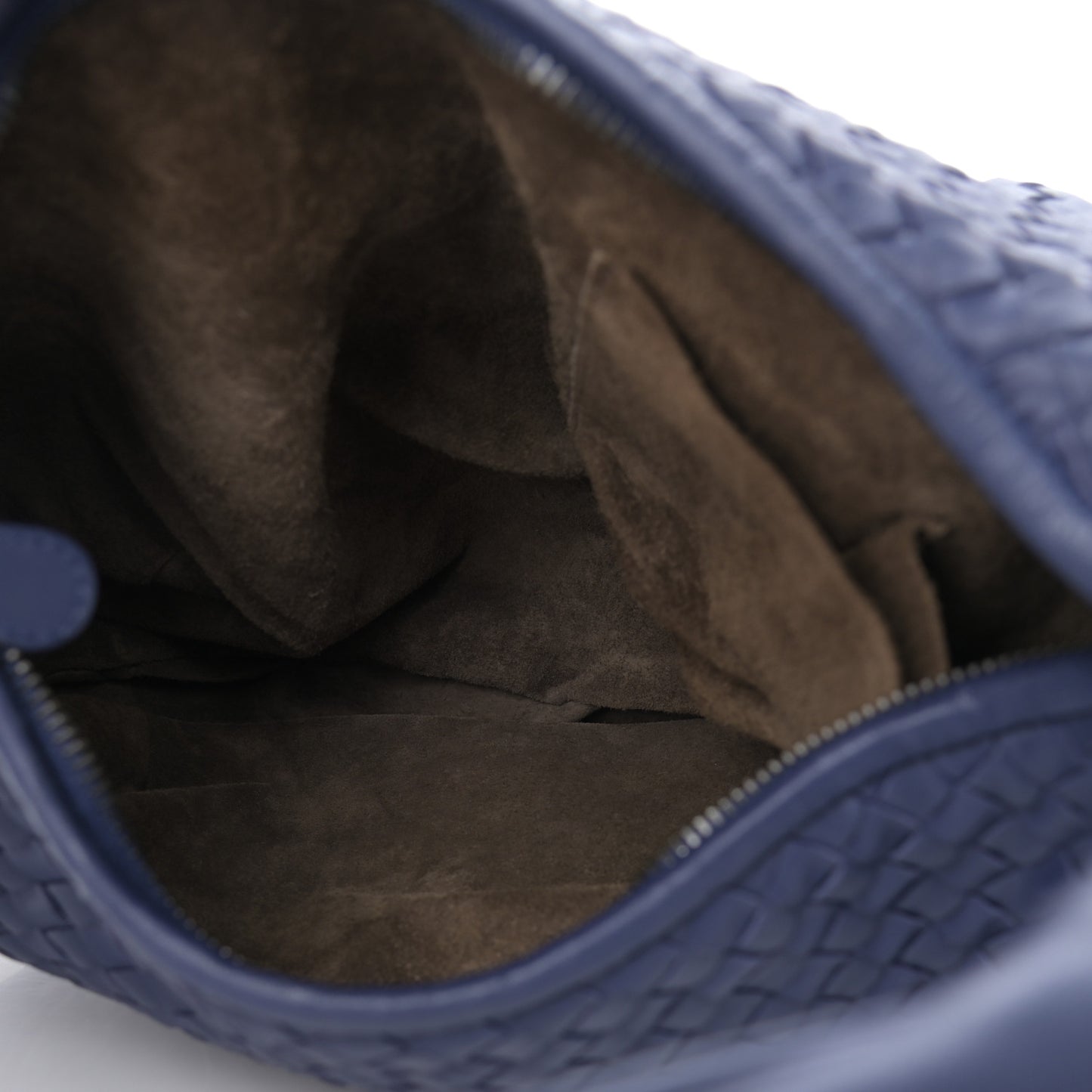 Nappa Intrecciato Medium Belly Veneta Hobo Sapphire
