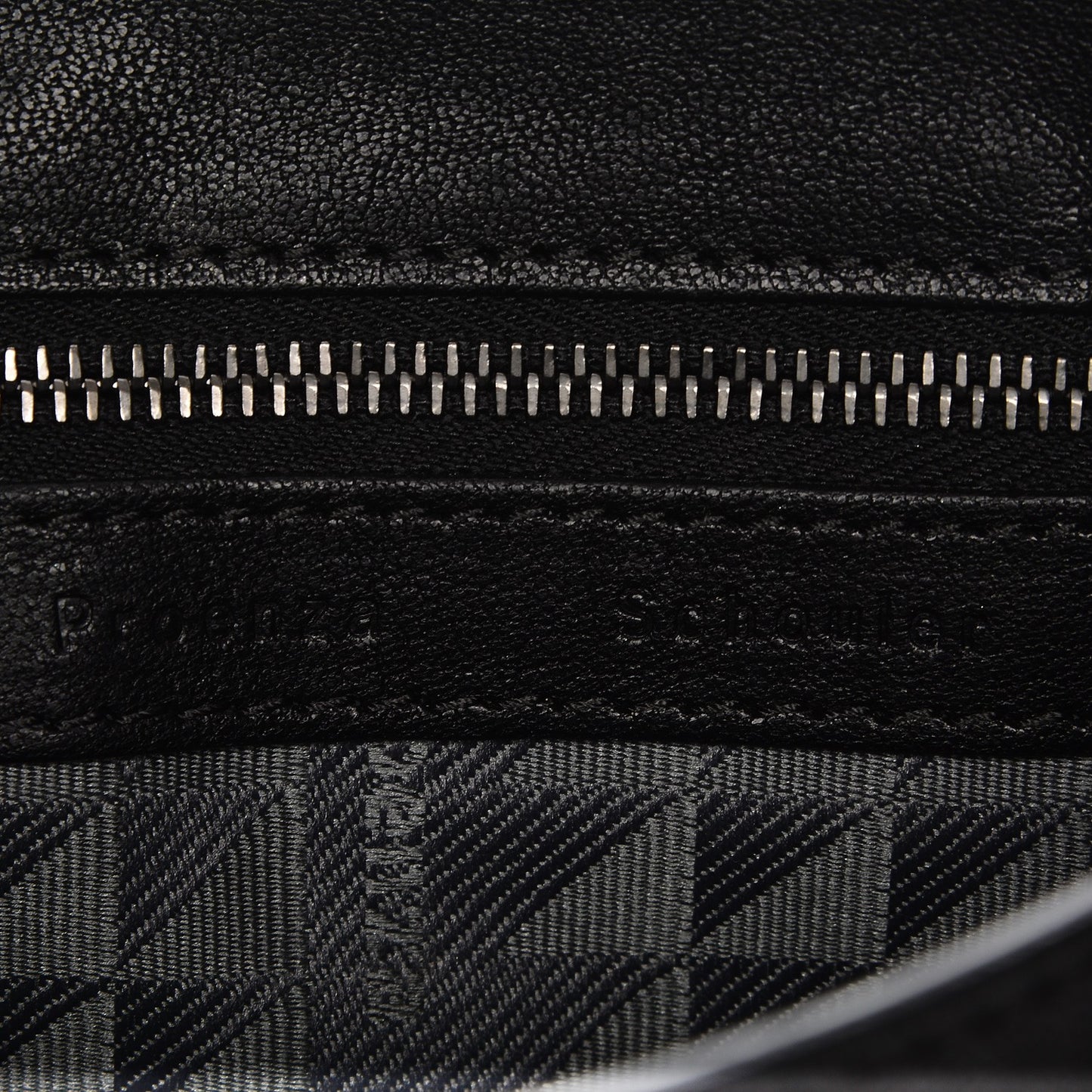 Lambskin Fringe PS1 Crossbody Pouch Black