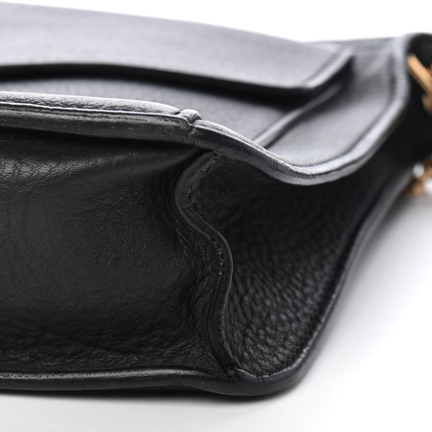 Calfskin Envelope Shoulder Bag Black
