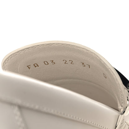 Christian Dior Brushed Calfskin Dior Code Lug Sole Platform 35mm Loafers 37 White 7 of 9