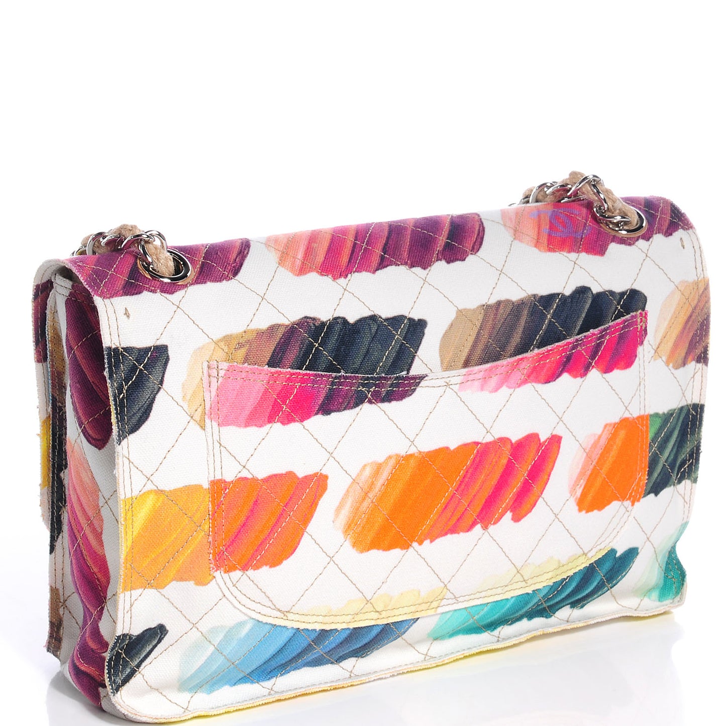 Canvas Jumbo Colorama Flap Multicolor