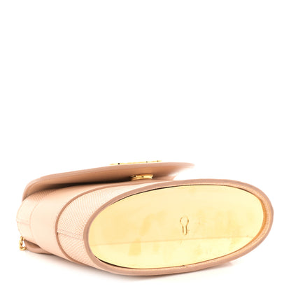 Chloe Calfskin Lizard Embossed Small Aby Lock Delicate Pink 4 of 11