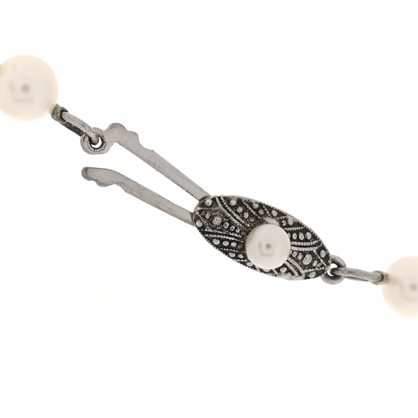 Sterling Silver Akoya Cultured Pearl 5-5.5mm Strand Necklace 17.5"