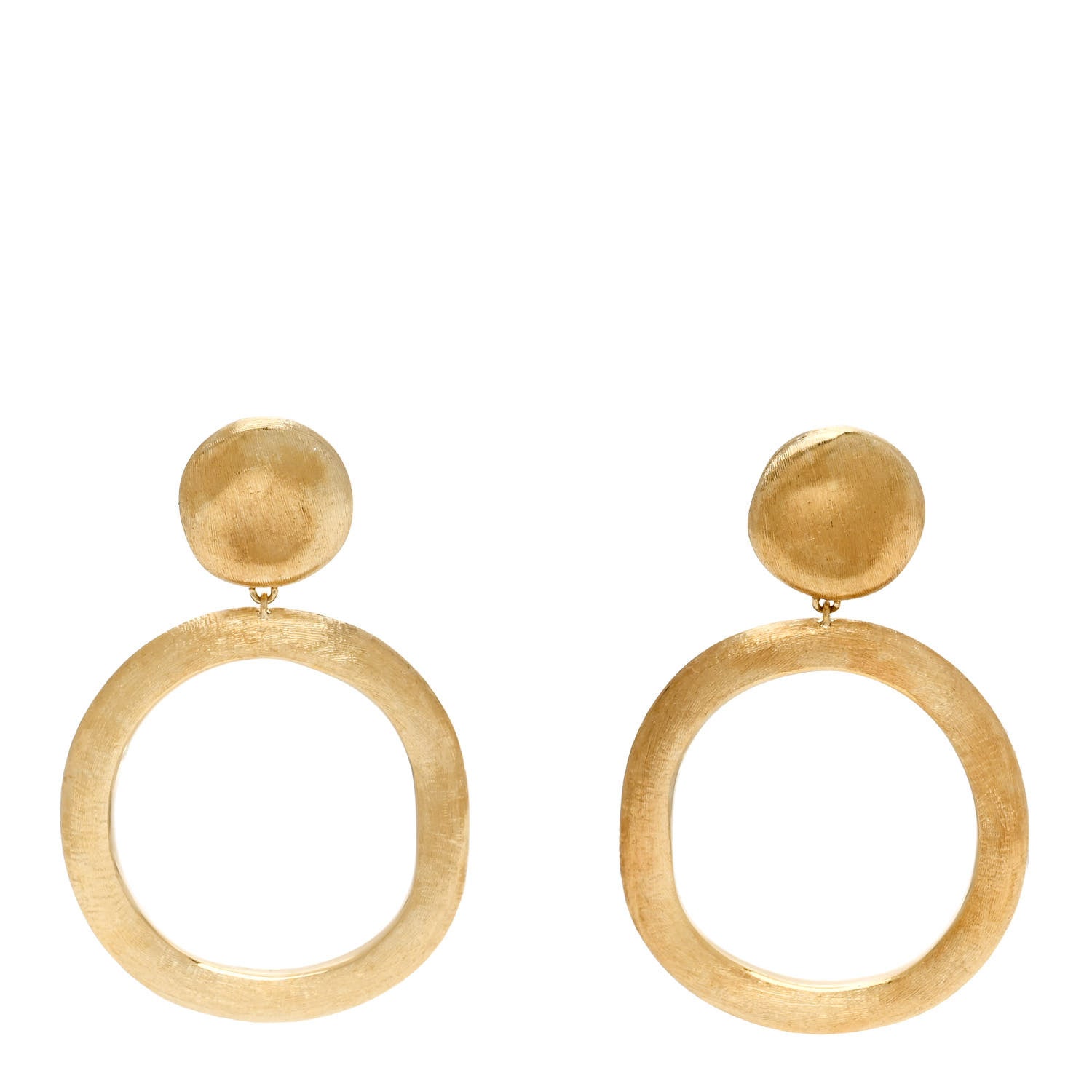 Marco Bicego 18K Yellow Gold Jaipur Circle Drop Earrings 1 of 4