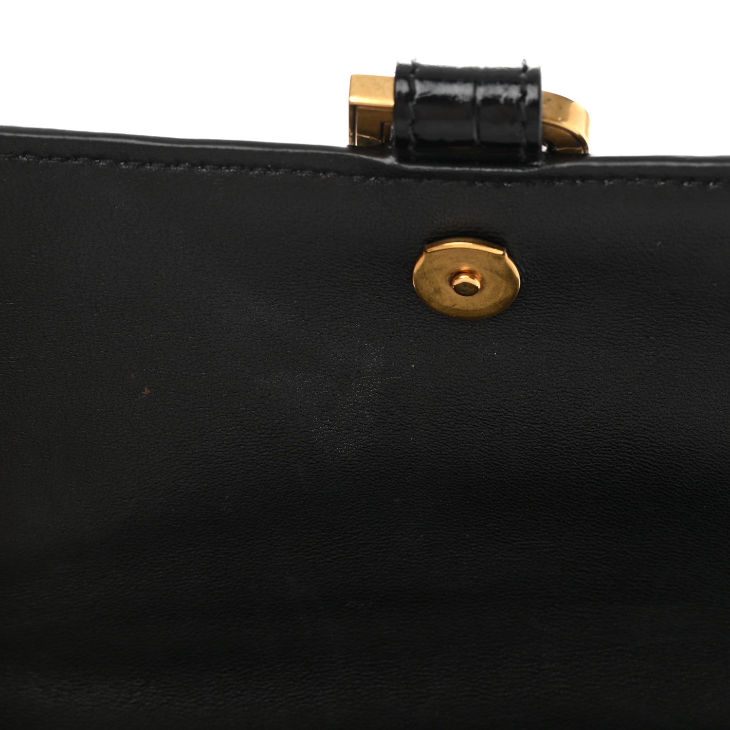 Balenciaga Shiny Calfskin Crocodile Embossed Small Hourglass Top Handle Bag Black 11 of 16