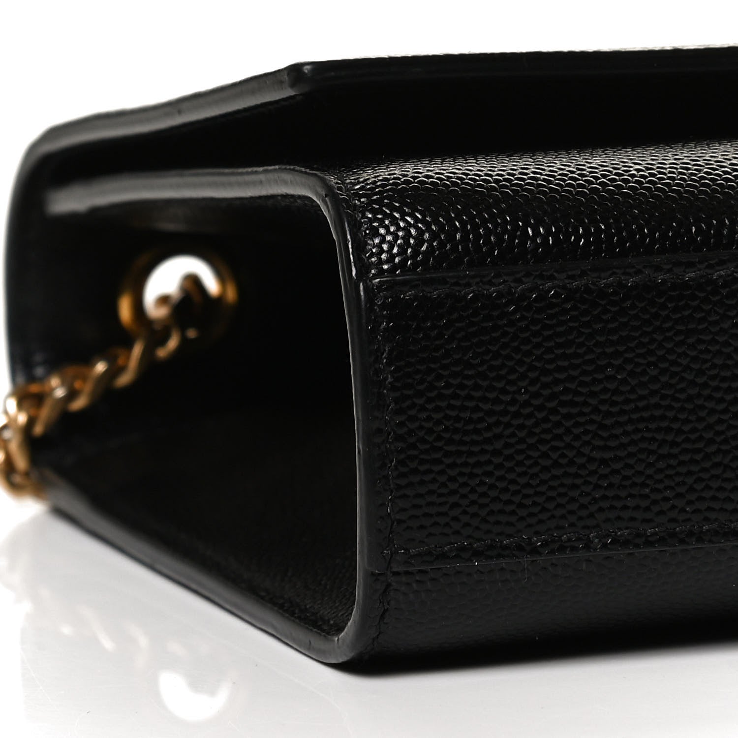 Saint Laurent Grain De Poudre Medium Classic Monogram Kate Satchel Black 9 of 10