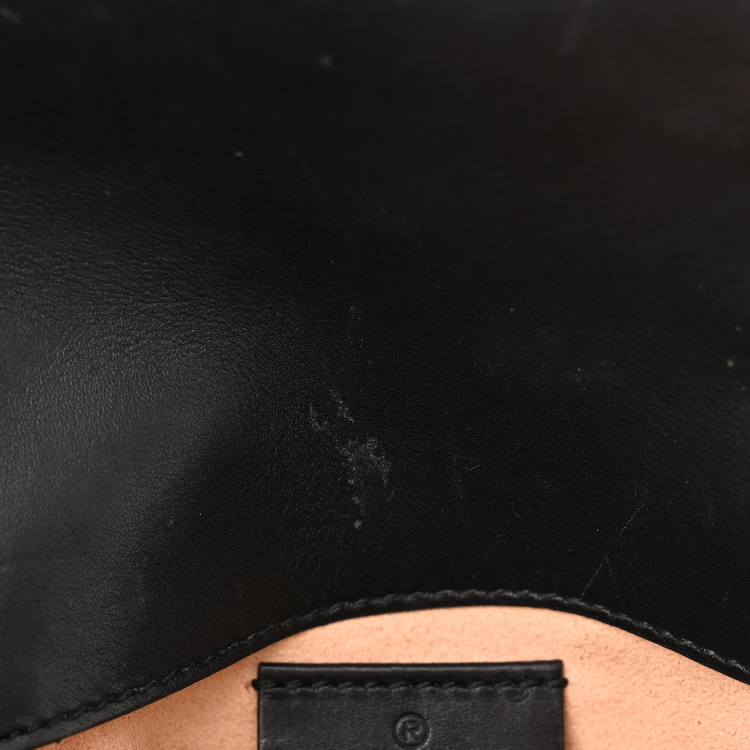 Gucci Calfskin Matelasse Super Mini GG Marmont Shoulder Bag Black 13 of 15