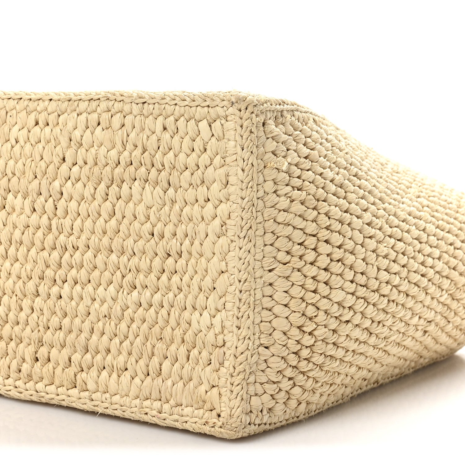 Celine Raffia Calfskin Triomphe Small Cabas Thais Tan 10 of 10