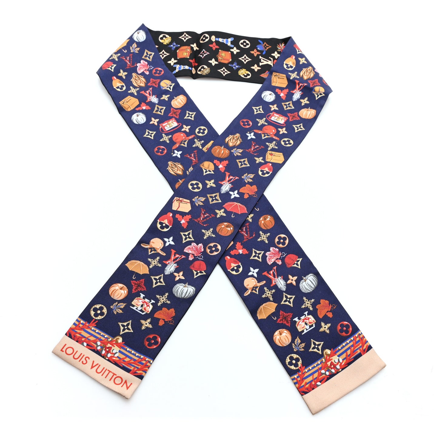 Silk Summer Winter Bandeau Navy