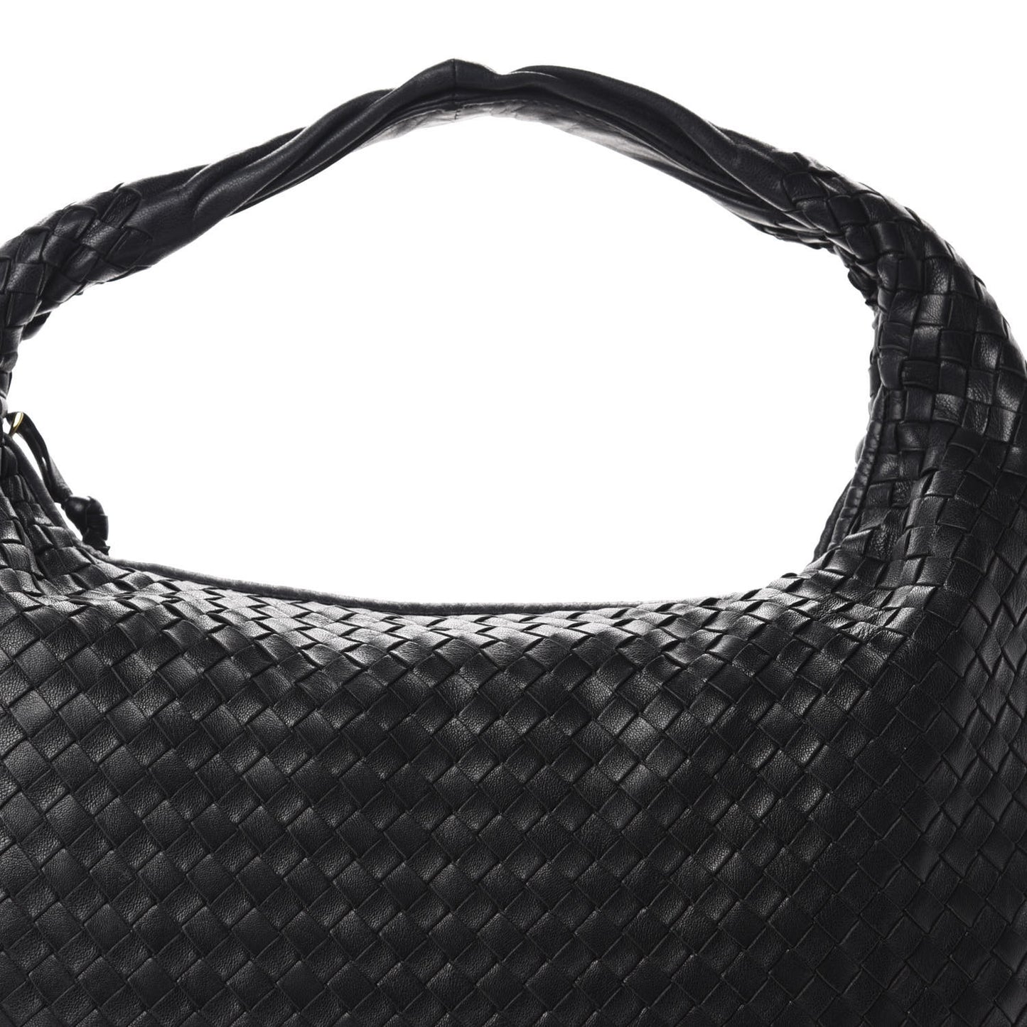 Nappa Intrecciato Veneta Hobo Black