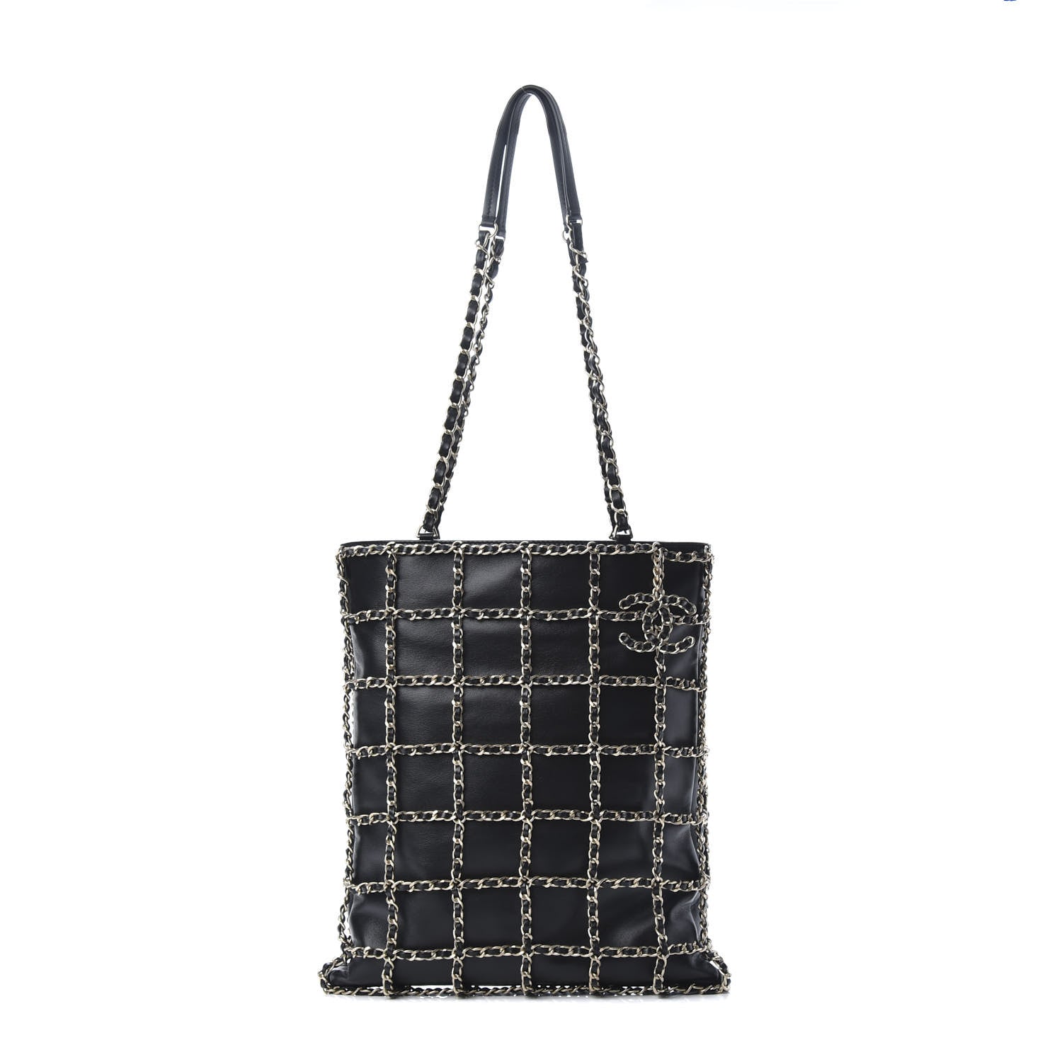 Chanel Lambskin Large Shopping Chain Tote Black 1 of 11