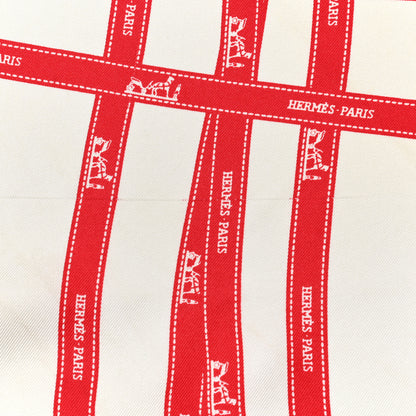 Hermes Silk Bolduc Pocket Square Scarf 8 of 8