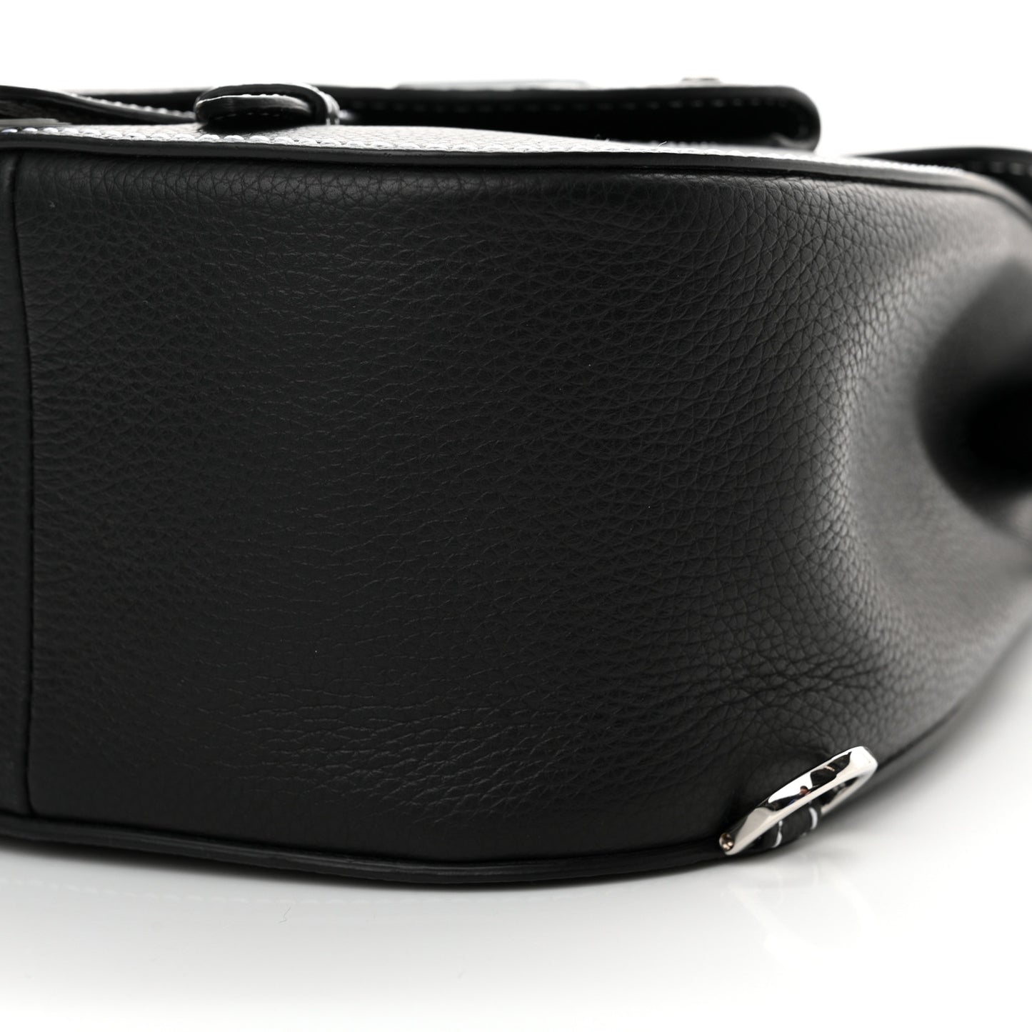 Grained Calfskin Mini Gallop Sling Bag Black