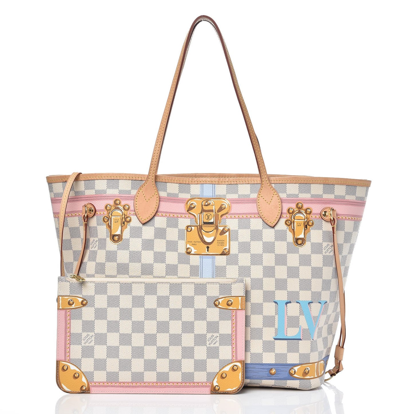 Damier Azur Summer Trunks Neo Neverfull MM