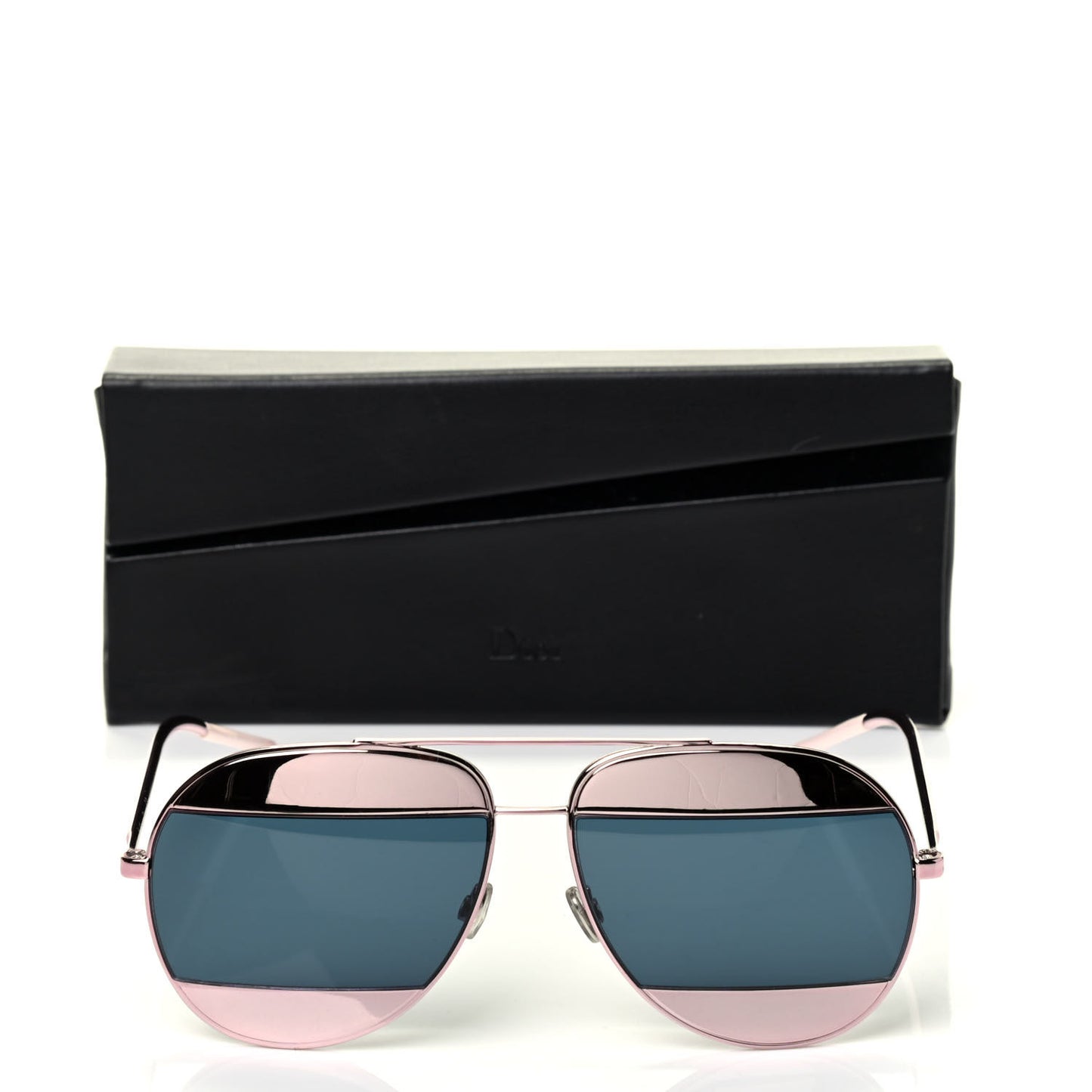 Metal Split 1 Aviator Sunglasses Pink Blue