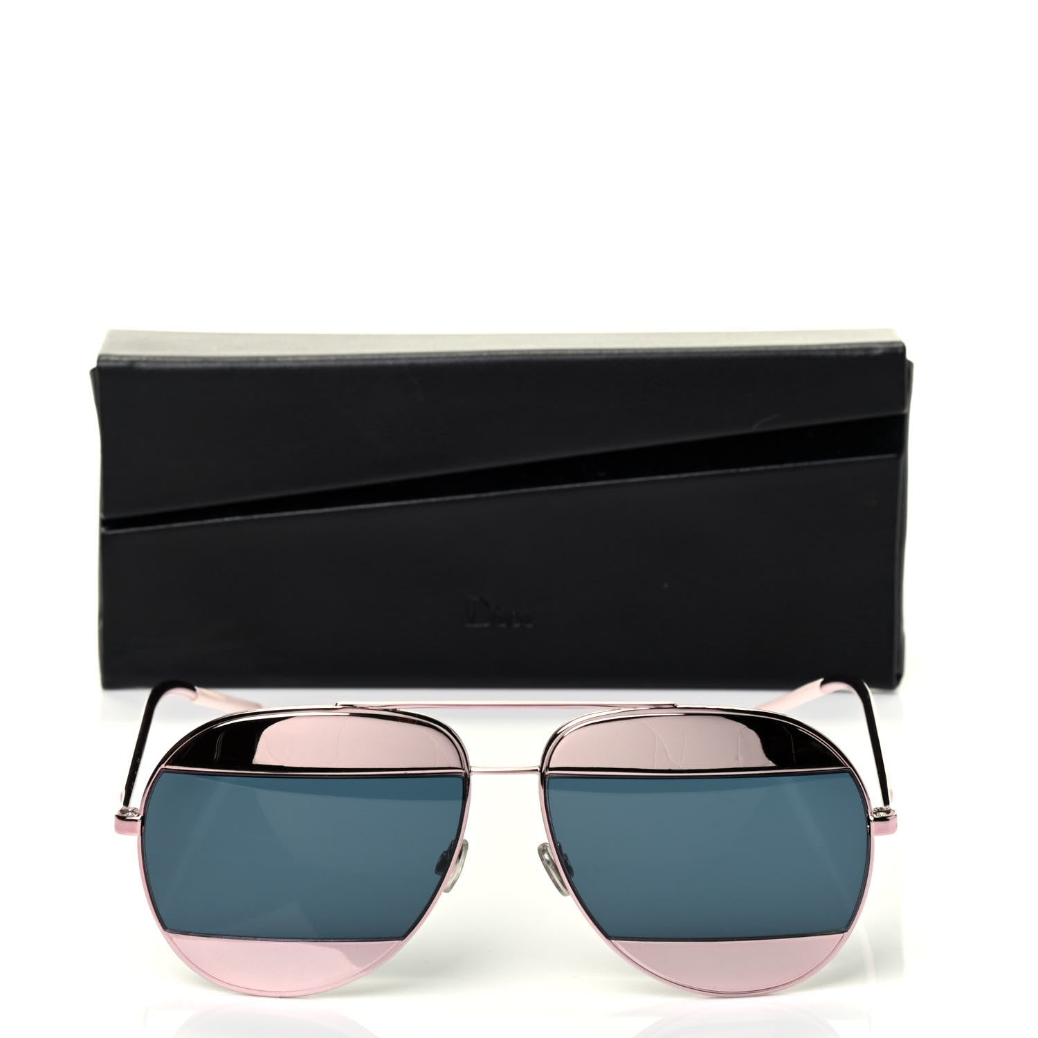 Christian Dior Metal Split 1 Aviator Sunglasses Pink Blue 6 of 6