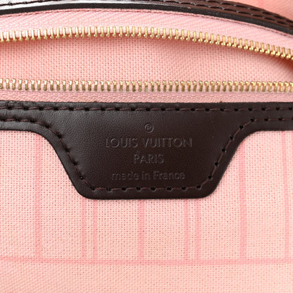 Louis Vuitton Damier Ebene Neo Neverfull MM Rose Ballerine 7 of 12