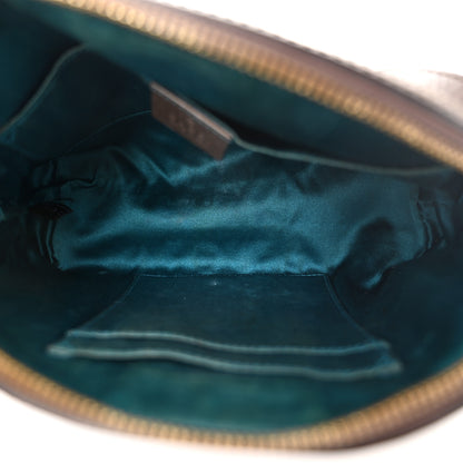 Gucci GG Supreme Monogram Textured Dollar Calfskin Web Small Ophidia Dome Shoulder Bag Beige Ebony New Acero 5 of 10
