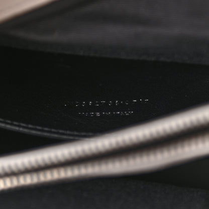Saint Laurent Sheepskin Matelasse Chevron Monogram Large College Satchel Light Grey 7 of 11