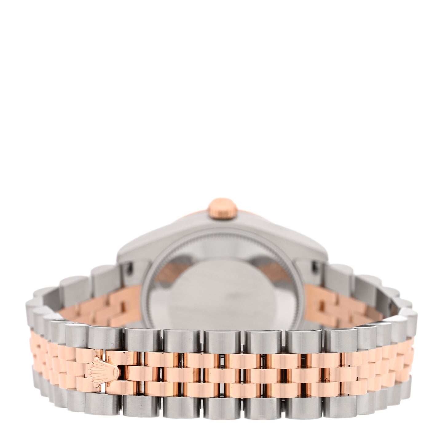 Stainless Steel 18K Everose Gold Diamond 31mm Oyster Perpetual Datejust Watch Chocolate Roman 178341