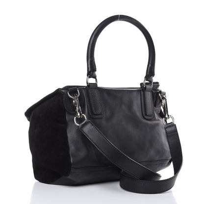 Givenchy Calfskin Crocodile Embossed Medium Pandora Black 3 of 14