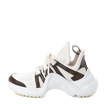 Louis Vuitton Patent Monogram LV Archlight Sneakers 36.5 White 1 of 11