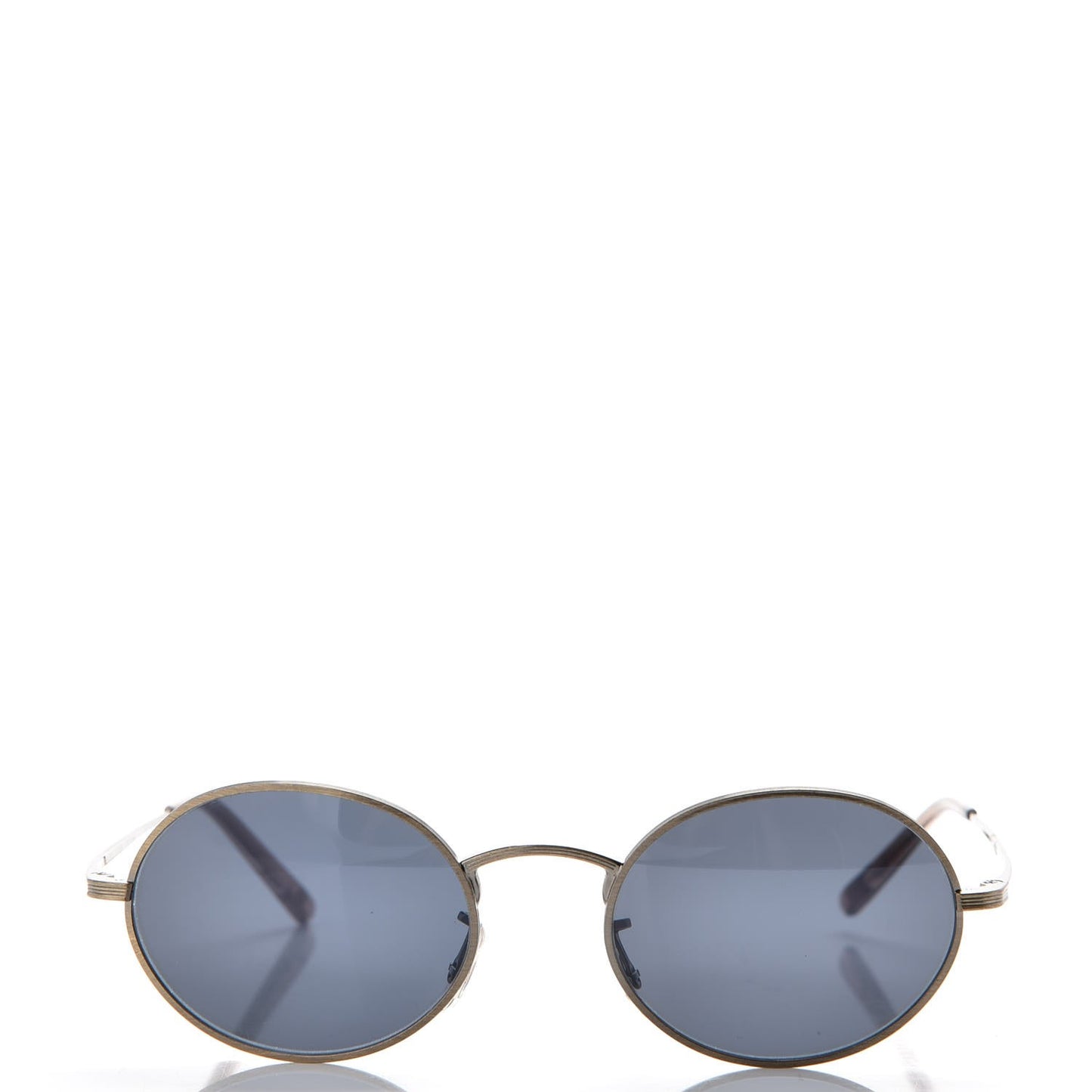 The Row Empire Suite Oval Sunglasses Pewter Black