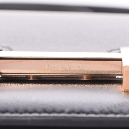 Hermes Swift Horseshoe Constance 24 Black Rose Jaipur 19 of 44