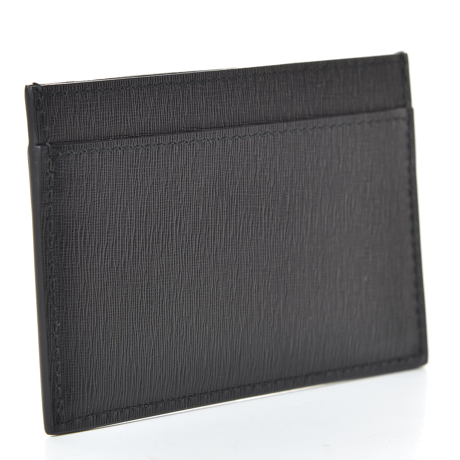 Balenciaga Textured Calfskin Everyday Multi Card Case Black 3 of 9