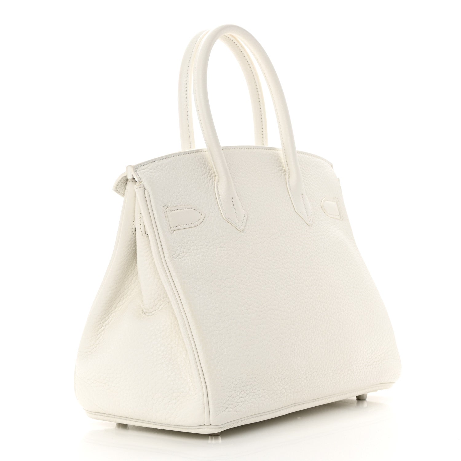 Hermes Taurillon Clemence Birkin 30 White 3 of 18