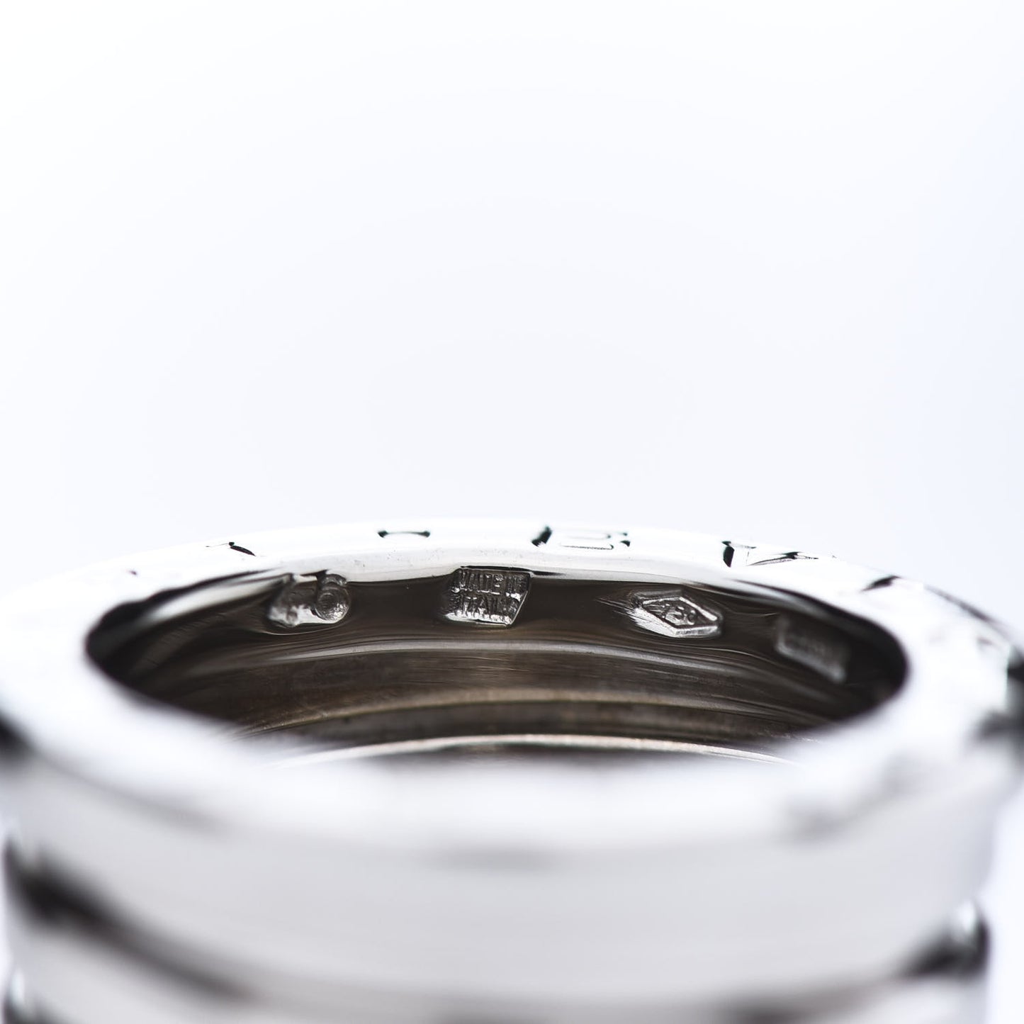 18K White Gold B.Zero1 Five-Band Ring 46 3.75