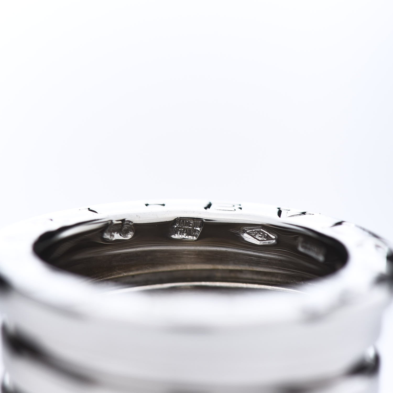 Bulgari 18K White Gold B.Zero1 Five-Band Ring 46 3.75 6 of 7