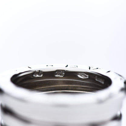 Bulgari 18K White Gold B.Zero1 Five-Band Ring 46 3.75 6 of 7