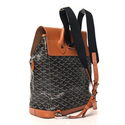 Goyard Goyardine Calfskin Alpin MM Backpack Gold Black 3 of 15