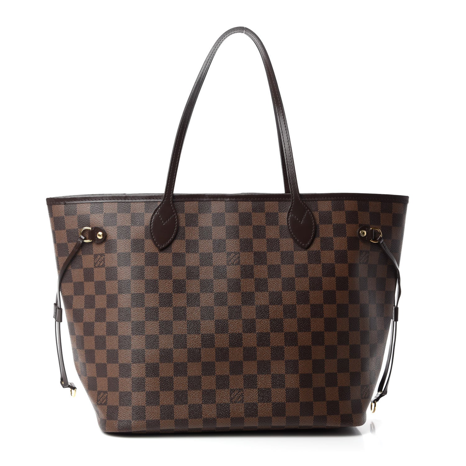 Louis Vuitton Damier Ebene Neo Neverfull MM Rose Ballerine 1 of 12