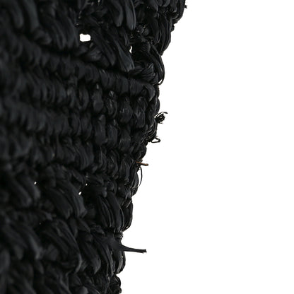 Saint Laurent Raffia Calfskin Medium Panier Tote Black 11 of 11