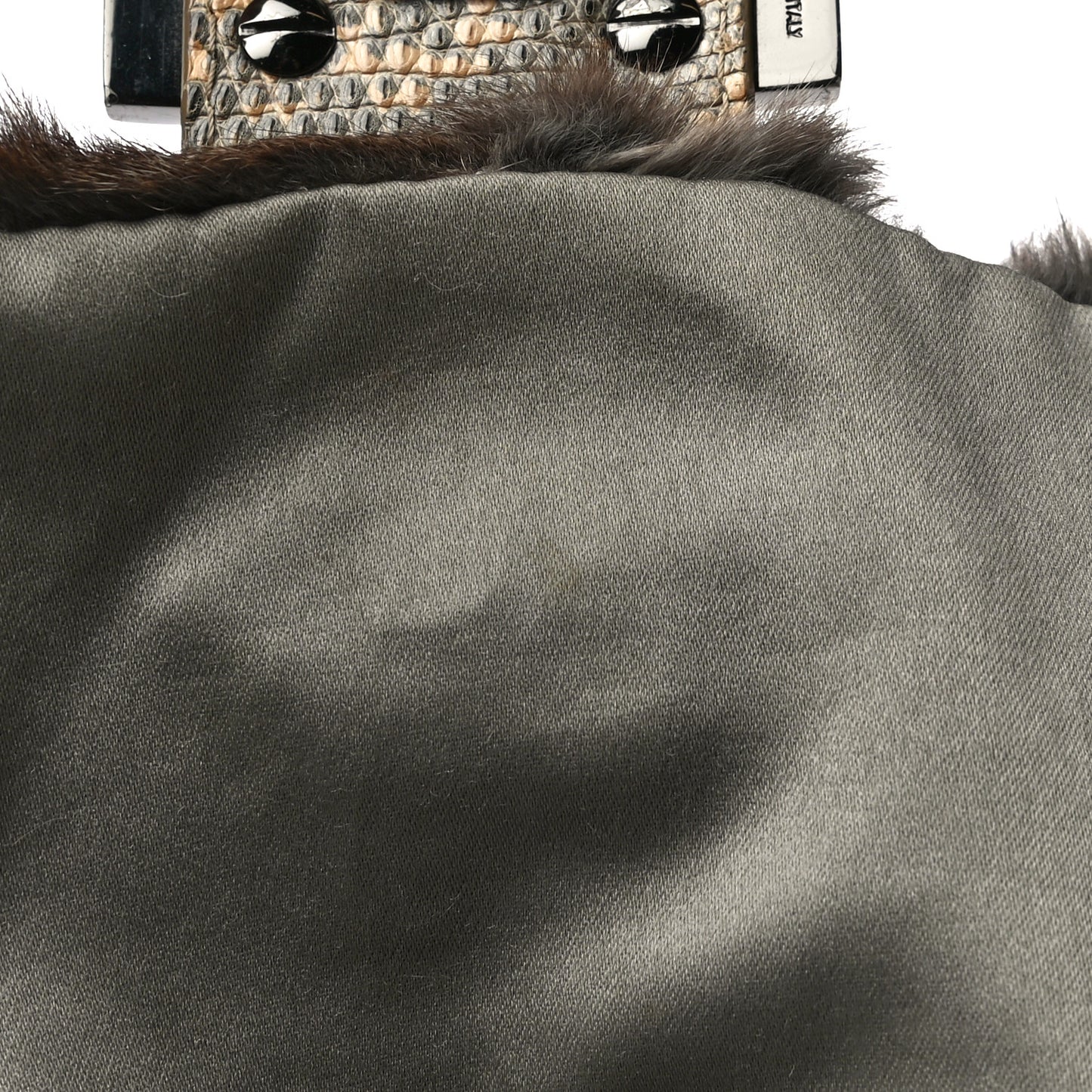 Rabbit Fur Mama Baguette Bag