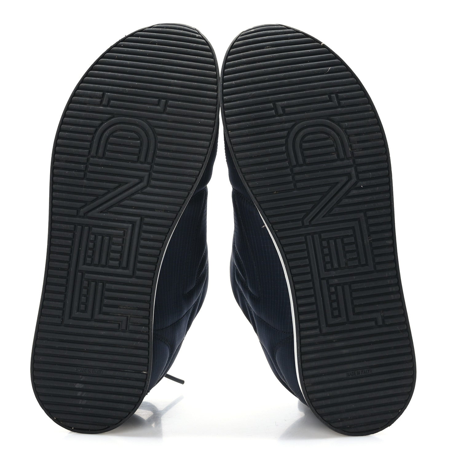 Fendi Nylon Womens Ffreedom Sneakers 36 Blue Black 5 of 7