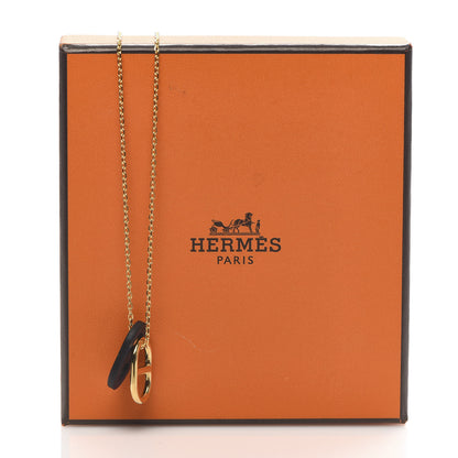 Hermes Swift O'Maillon Pendant Necklace Bleu Nuit 7 of 7