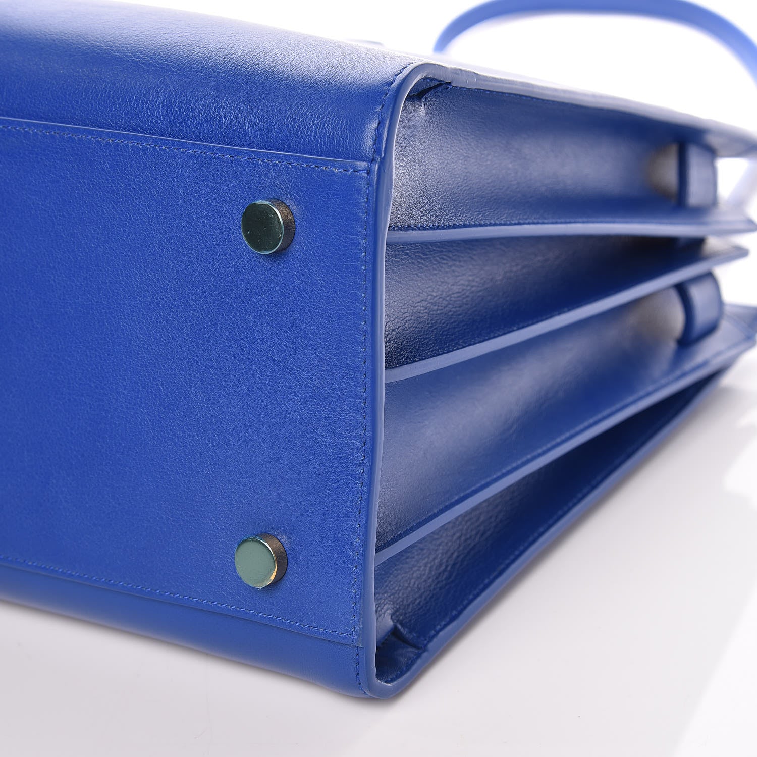 Saint Laurent Calfskin Small Sac De Jour Blue Majorelle 10 of 10