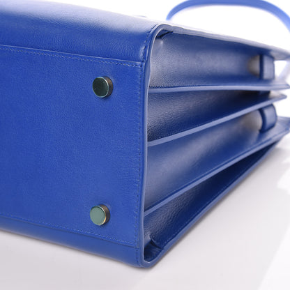 Saint Laurent Calfskin Small Sac De Jour Blue Majorelle 10 of 10