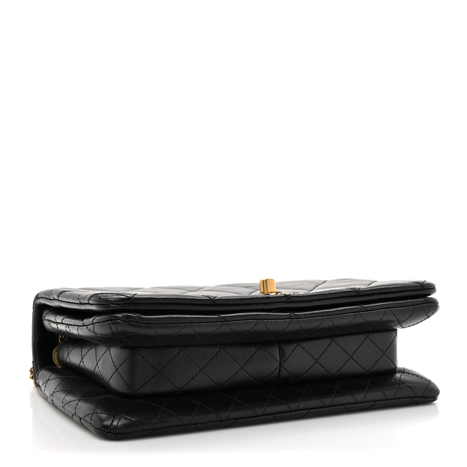 Chanel Lambskin Quilted On And On Small Chain Flap Black 4 of 15