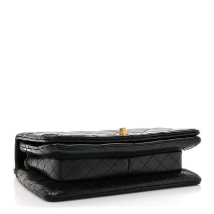 Chanel Lambskin Quilted On And On Small Chain Flap Black 4 of 15