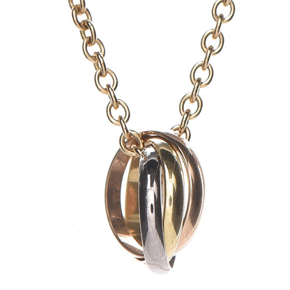 Cartier 18K Pink Yellow White Gold Trinity Pendant Necklace 4 of 9