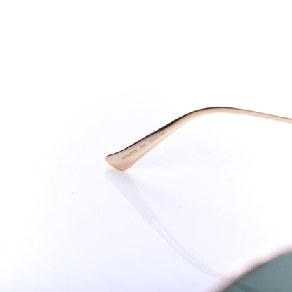 Gucci Metal Oversized Round Frame GG0225S Sunglasses Gold 6 of 7