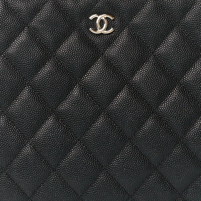 Chanel Caviar Quilted Medium Cosmetic Case Black 8 of 11